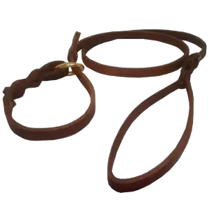 K9 Leather | Slip Knot Leash With Brass Clip (1.2m) ( Pre-Order - 7 Day Turn Around)