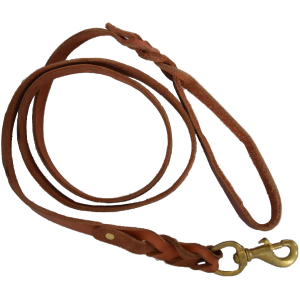 K9 Leather | Leash With Brass Clip (1.2m) ( Pre-Order - 7 Day Turn Around)