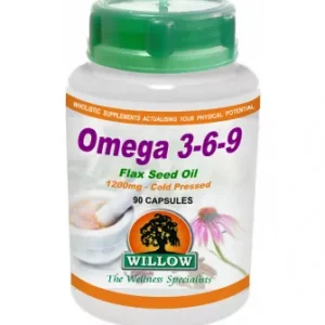 Willow Wellness | Softgels | Omega 3-6-9  Flaxseed Oil ( 90 Capsules)